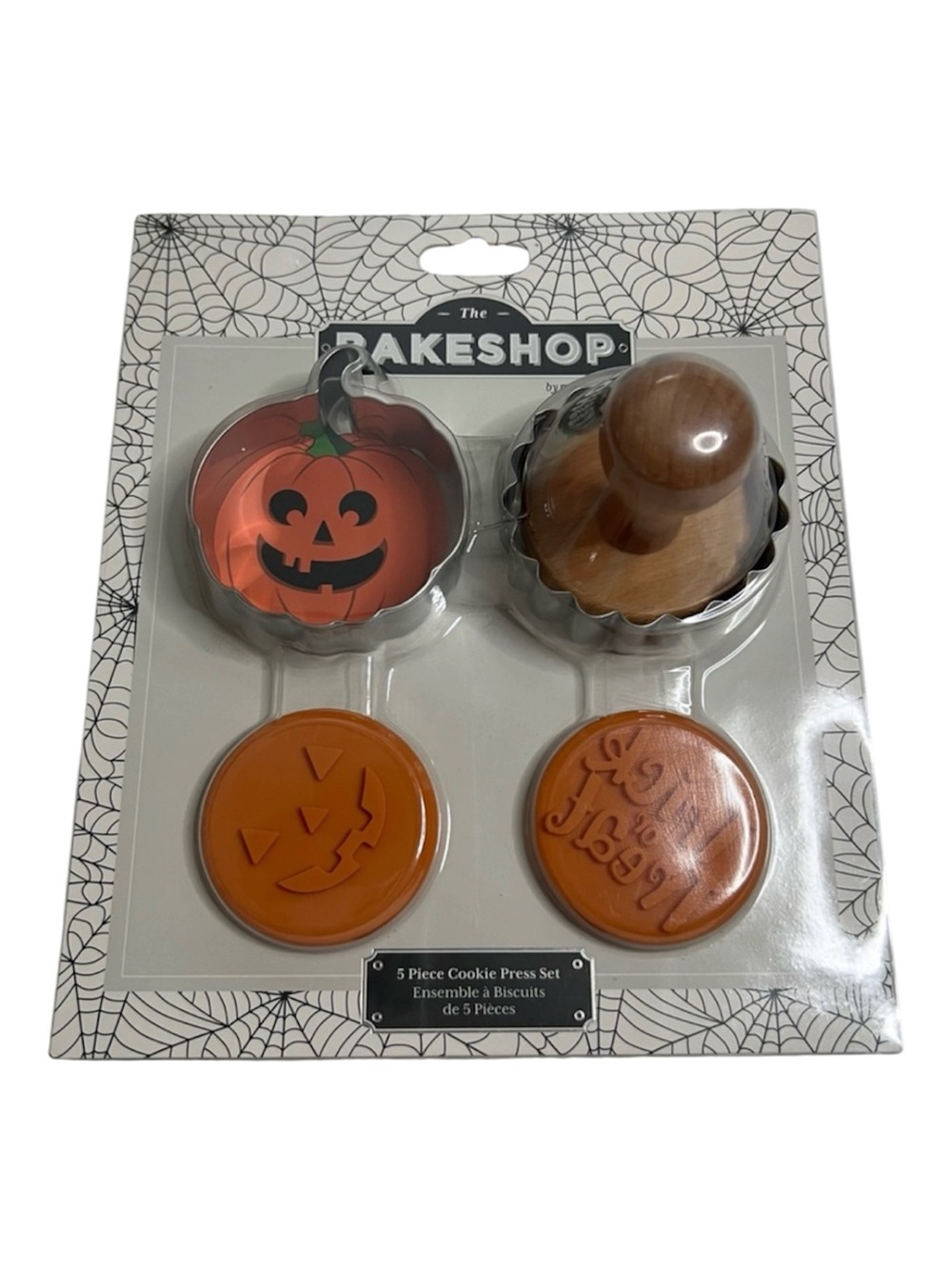 The Bakeshop 5pc Halloween Cookie Press Set